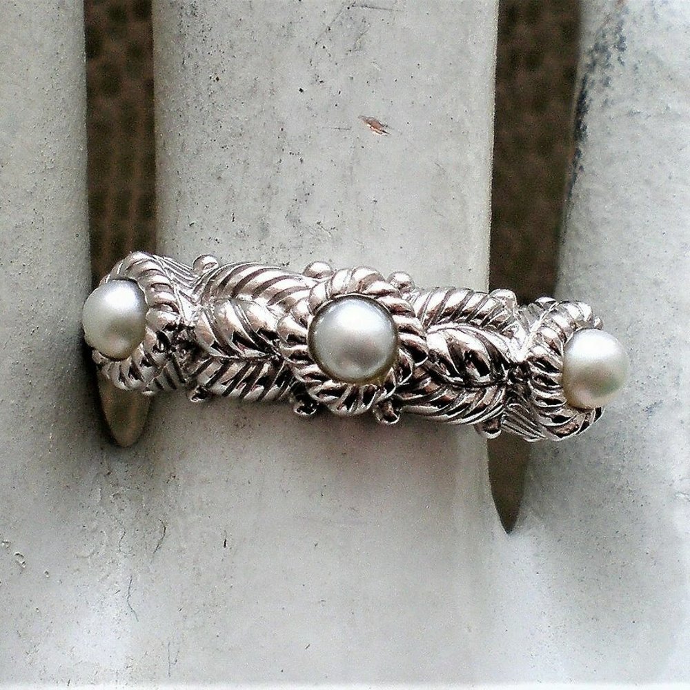 Designer Judith Ripka Signed Solid Sterling Silve… - image 4